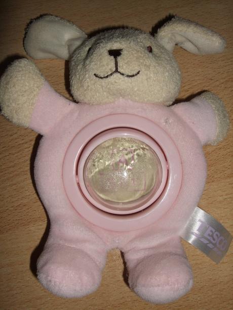 Zajačik cca 16 cm s hrkálkou,