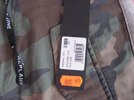 Elastické bavlněné maskáčové kraťasy-replay, replay,34