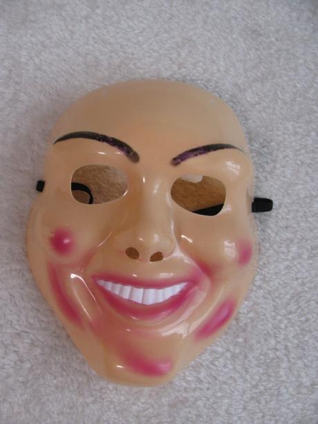 Karnevalová plastová maska, škraboška, 