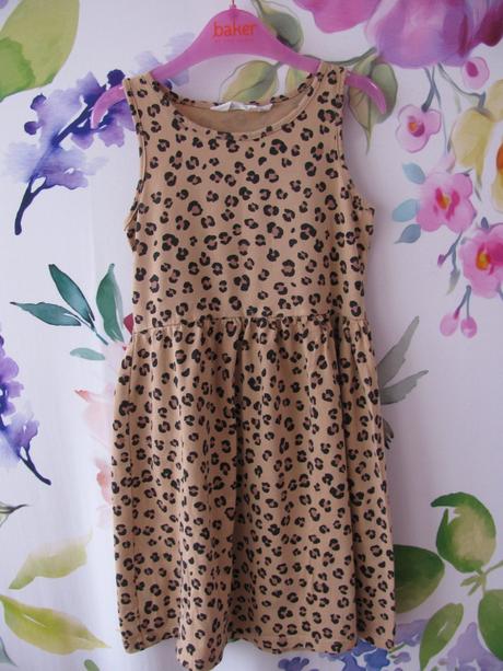 Světle hnědé, bavlněné letní šaty h&m, h&m,128