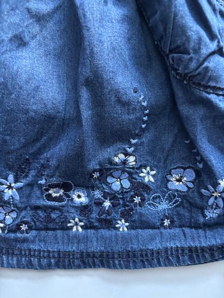 Ob/ šaty džínové - v. 9/12 měs., george,80