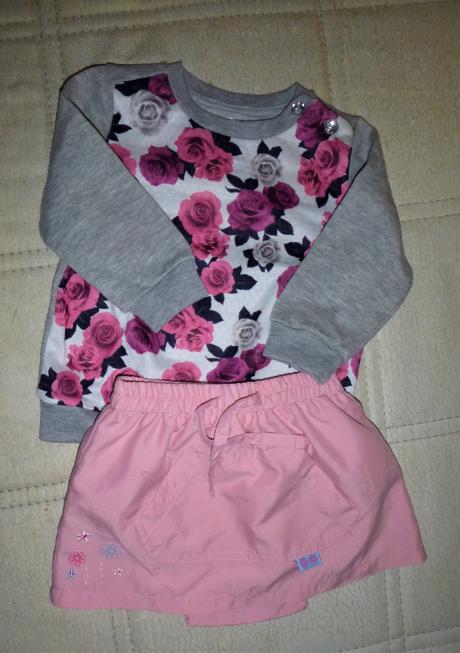 Sada mikina+sukýnka - vel.74-80, pepco,74