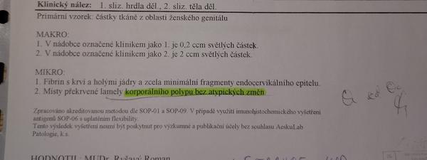 Máte zkušenost s polypem?