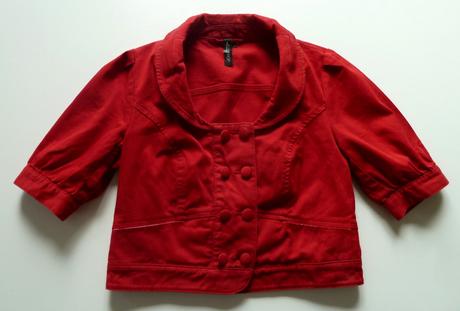 Bolérkové plátěné sáčko s krátkým rukávem vel. 38, topshop,m