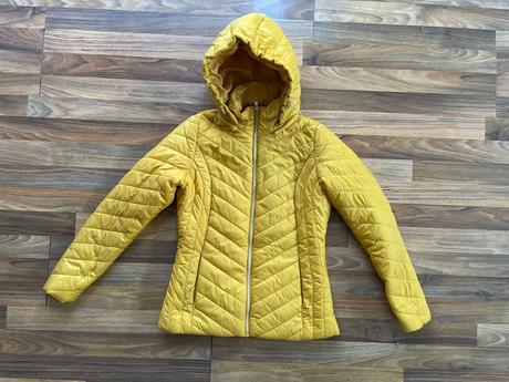 Okrová prošívaná bunda, vel xs/s, ff, f&f,xs