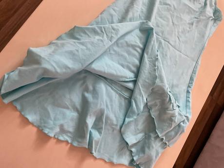 Světle modré šaty do volánu, vel s/m, magic tribe, s