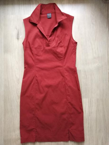 Cihlové šaty bez rukávů šaty, vandenberg,38