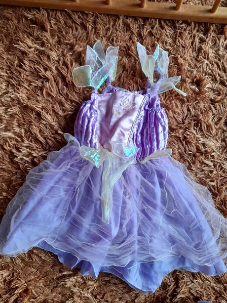 Kostým víla fialková šaty,