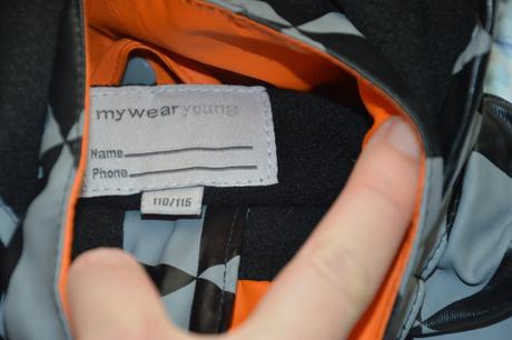 110 116 nepromokavá bunda do deště reflexní, 116