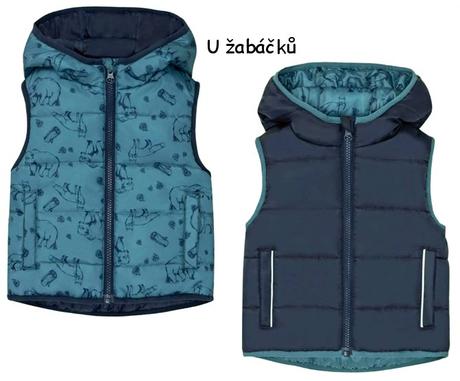 Klučičí prošívaná vesta zvířátková vel. 116, lupilu,116
