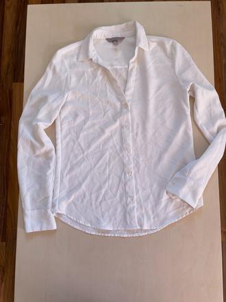 Bílá tenká košile/halenka, vel 32/xxs, hm, h&m,xs