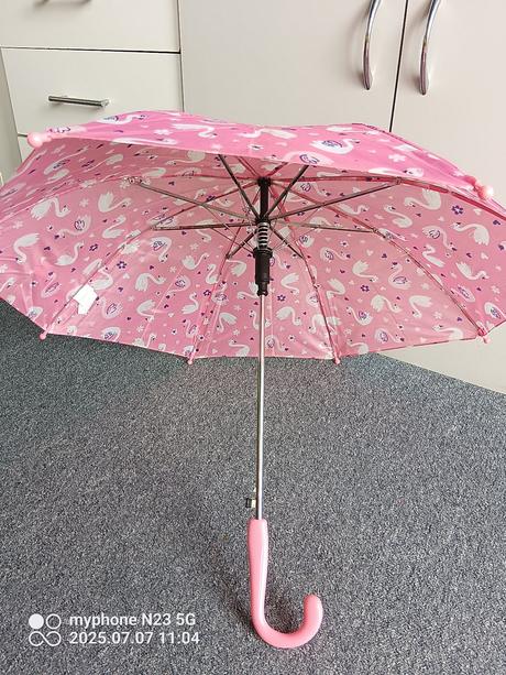 Deštník sv růžový "labutě",