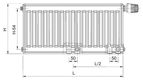 Nový radiátor korado 22 vkm8 - 600/700, 