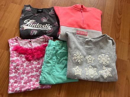 6 ks oblečení vel. 134/140, 122–134