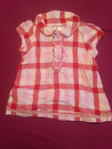 Dívčí tričko proužky - kostičky, cherokee,68