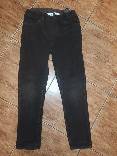 Manžestraky - slim, h&m,128