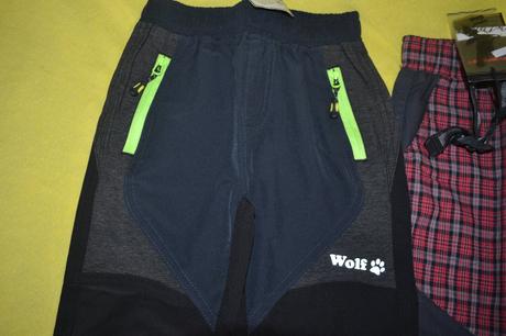 2x kalhoty softshellové wolf a neverest v.98, wolf,98