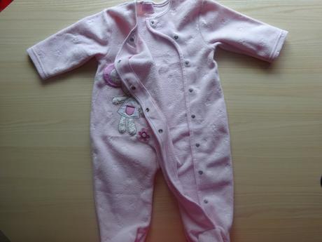 Fleesový overál růžový s myškou, vel. 74, cherokee,74