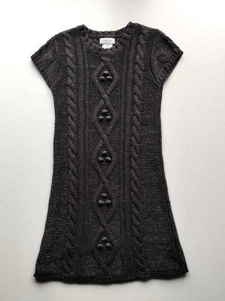 Třpytivé pletené šaty vel. 128, 128