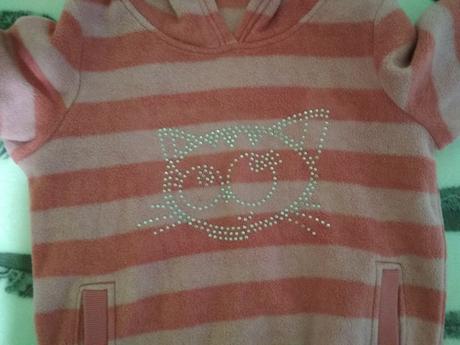 Dívčí flísová mikina s kapucí zn. next, next,140