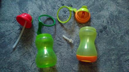 Dětská láhev s brčkem, canpol babies