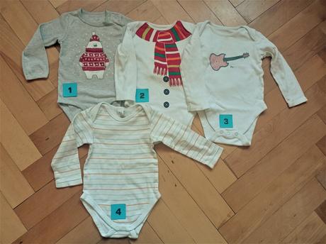 Body dlouhý rukáv 74, f&f,74