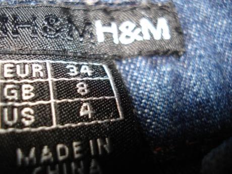 Jako nová, dlouhá riflová sukeň z h&m vel.34-36, h&m,34