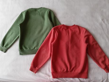 2x zateplená mikina, 128/134, 128