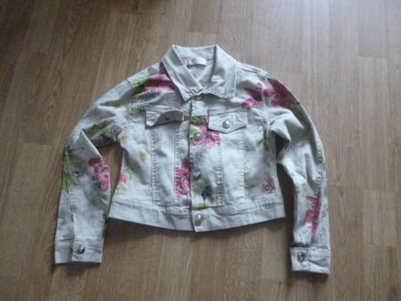 Elastická kytkatá bunda 7-8 rose, 128