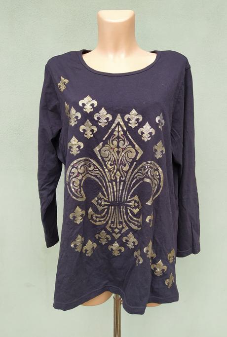 Černé tričko janina - vel.48/50, 48