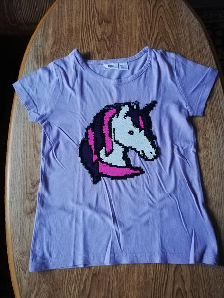 Tričko s jednorožcem, zn. bonprix, vel. 128/134., bonprix,128