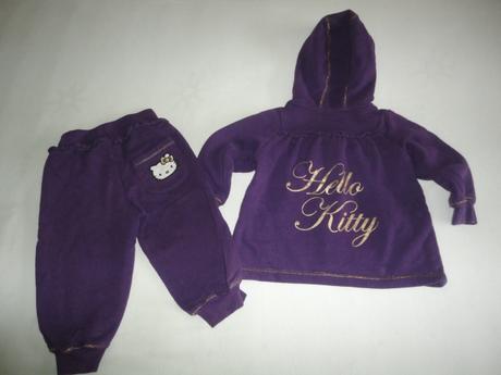 Teplákovka hello kitty z h+m, vel. 9 - 12 měsíců, h&m,80