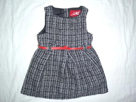 Teploučké černobílé šaty s podšívkou, young dimension,86