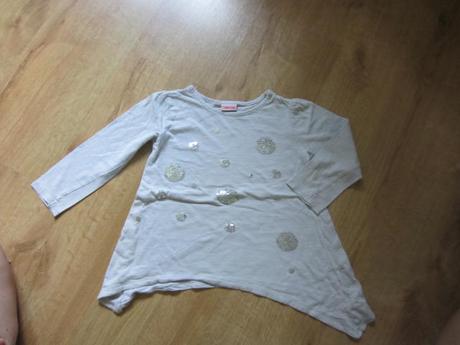 Delší cípatá tunika, tričko s flitrama, cherokee,104