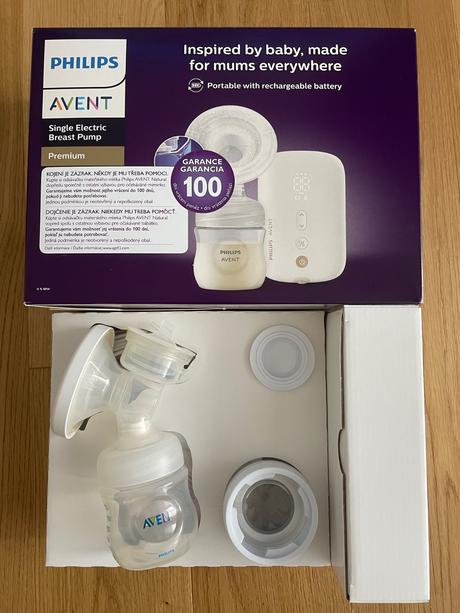 S avent odsávačka premium, elektronická, dobíjecí, 