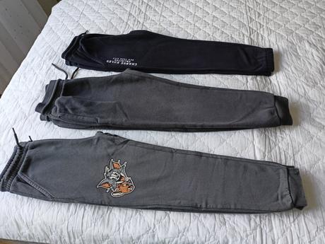 3x tepláky s fleecem, vel.134, pepco,134