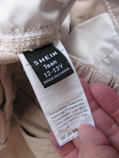 Dívčí béžové cargo kalhoty, džíny, 158