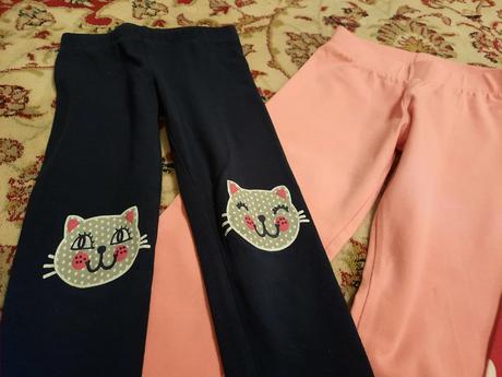 4x dlouhé legíny, h&m,104