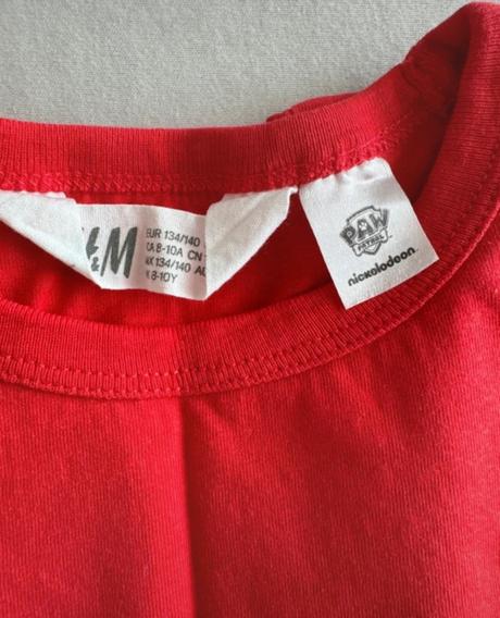 Tričko tlapková patrola, h&m,134