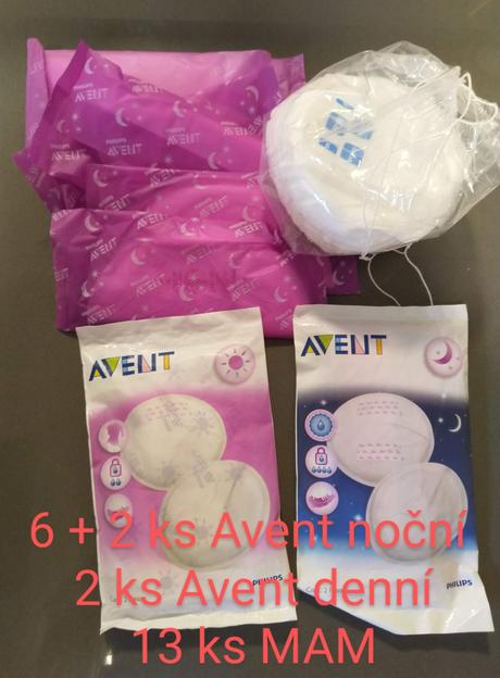 Vložky do podprsenky avent, johnson, depan, 