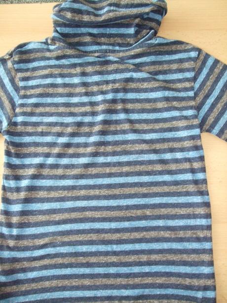 Pruhované tričko so šálovým golierom rebel, rebel,122