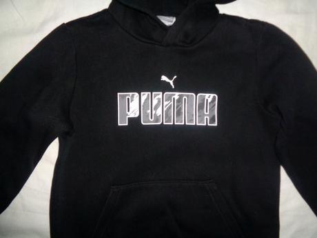 Černá bavlněná mikina puma 7/8 let, puma,128