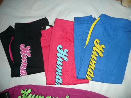 Tepláky dívčí náplet neon vel 104-122, 104 / 110 / 116 / 122