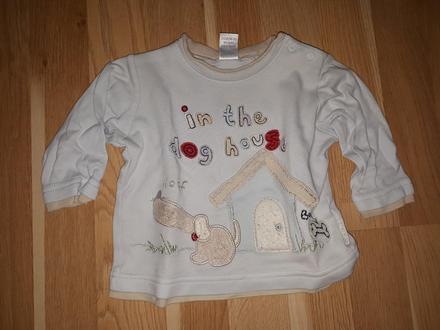 Modré tričko s pejskem, next,68