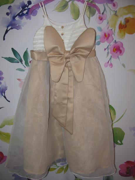 Zlato bílé společenské princeznovské šaty v.3 roky, bhs,98