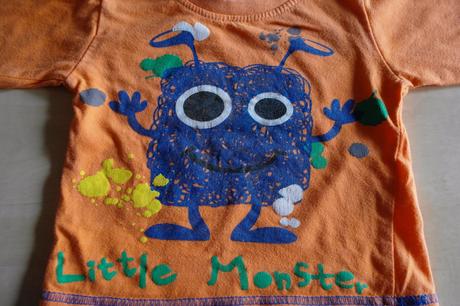 Oranžové monster triko - vel. 68, pepco,68