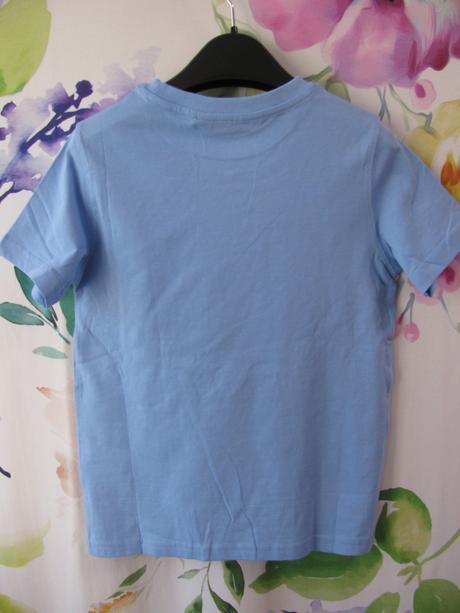 Bavlněné modré tričko-unisex, 128