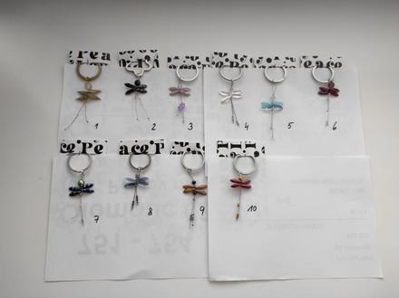 Přívěsek, klíčenka vážka, 