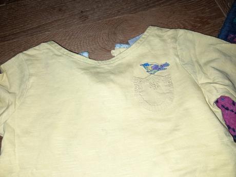 Žluté tričko s ptáčkem, 98