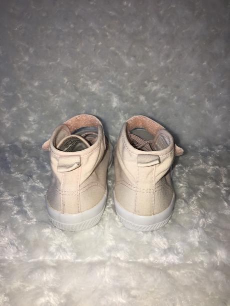 Růžové plátěné tenisky h&m, h&m,24